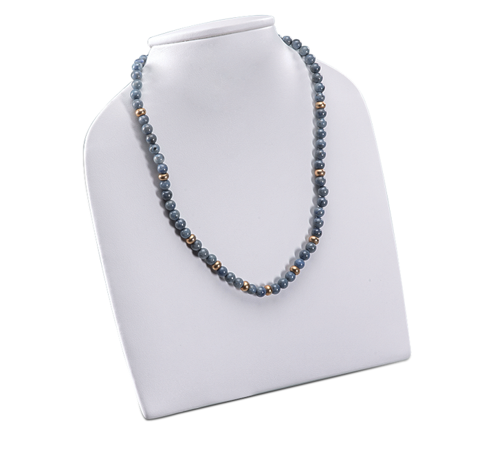 Exhibidor Cuello Plano Blanco Para Joyeria