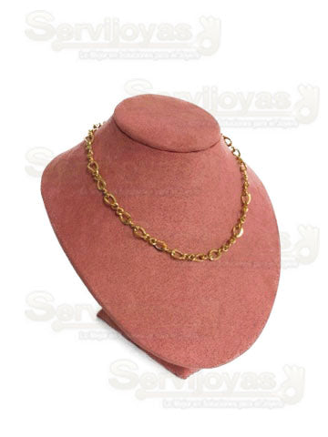 Exhibidor Velour Rosa Cuello Chico Medidas: 15x12x15cm 237VR